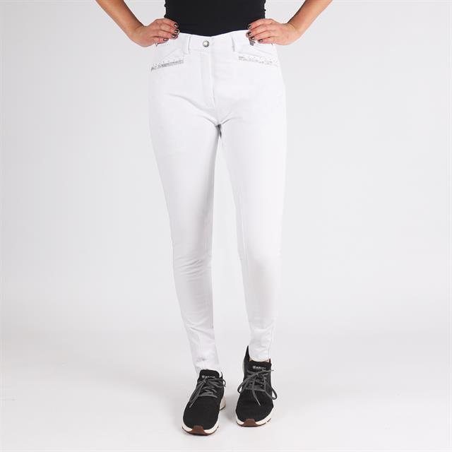 Pantalon d'équitation Alexa fond silicone Horka Blanc
