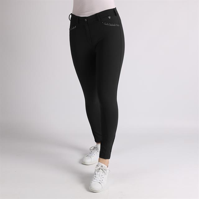Pantalon d'équitation Alexa fond silicone Horka Noir