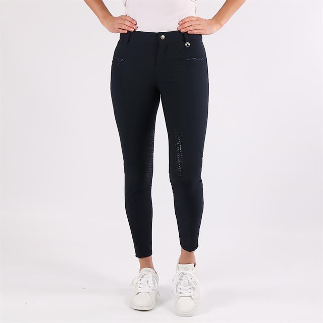 Pantalon d'équitation Crystal Enfantss Montar Bleu foncé