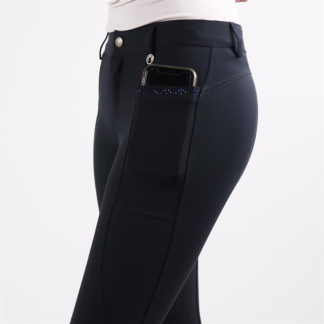 Pantalon d'équitation Crystal Enfantss Montar Bleu foncé
