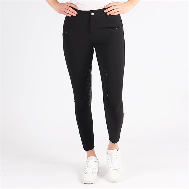 Pantalon d'équitation Crystal Enfantss Montar Noir