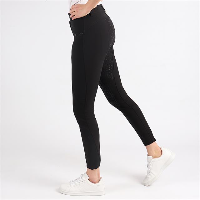 Pantalon d'équitation Crystal Enfantss Montar Noir