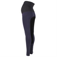 Pantalon d'Équitation de Grossesse Basic Full Seat Bleu-noir