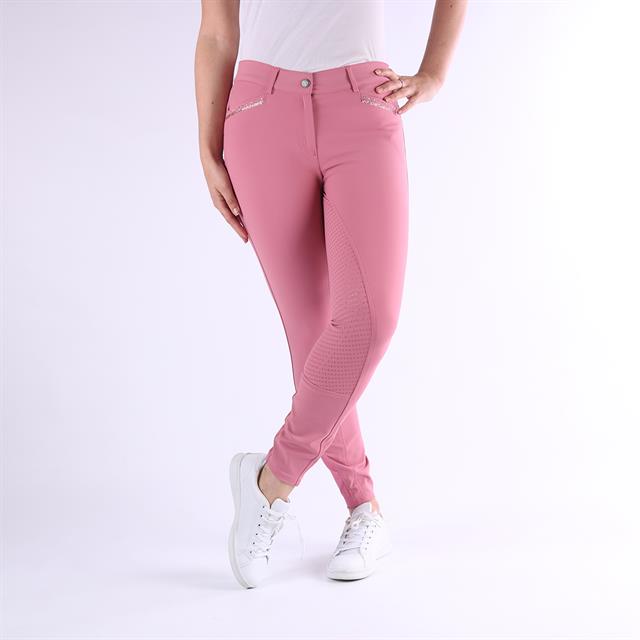Pantalon d'équitation El Capone Full Grip Imperial Riding Rose foncé