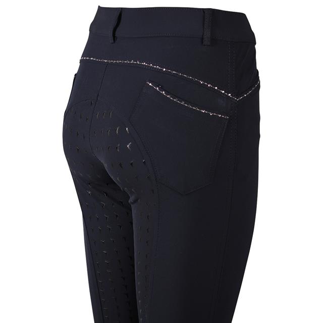 Pantalon d'équitation Elodie Diamond Enfantss Full Grip Easy Rider Bleu foncé