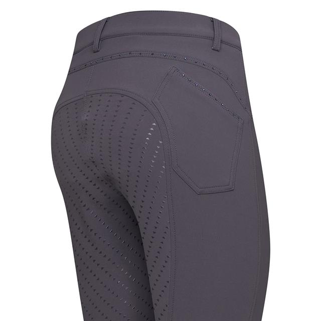 Pantalon d'équitation Elodie Diamond Enfantss Full Grip Easy Rider Gris