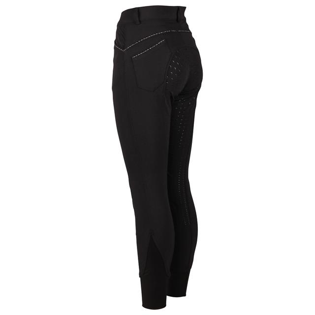 Pantalon d'équitation Elodie Diamond Enfantss Full Grip Easy Rider Noir