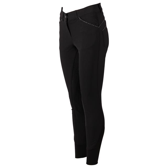 Pantalon d'équitation Elodie Diamond Enfantss Full Grip Easy Rider Noir