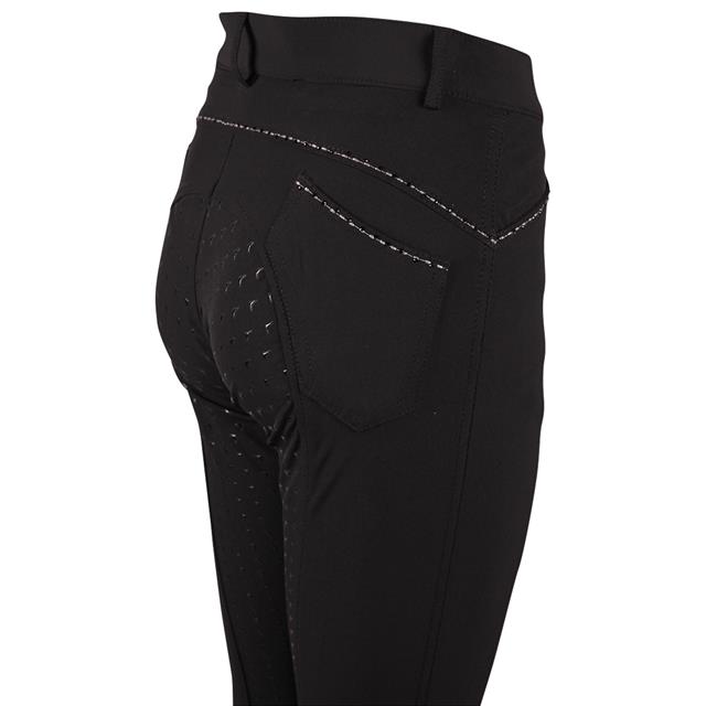 Pantalon d'équitation Elodie Diamond Enfantss Full Grip Easy Rider Noir