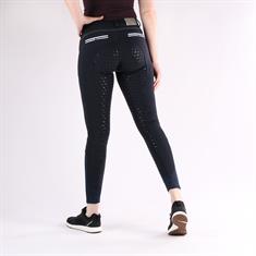 Pantalon d'Équitation Emma Full Grip QHP Bleu foncé