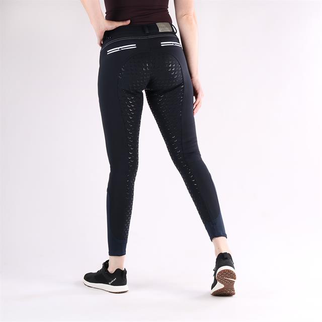 Pantalon d'équitation Emma Full Grip QHP Bleu foncé