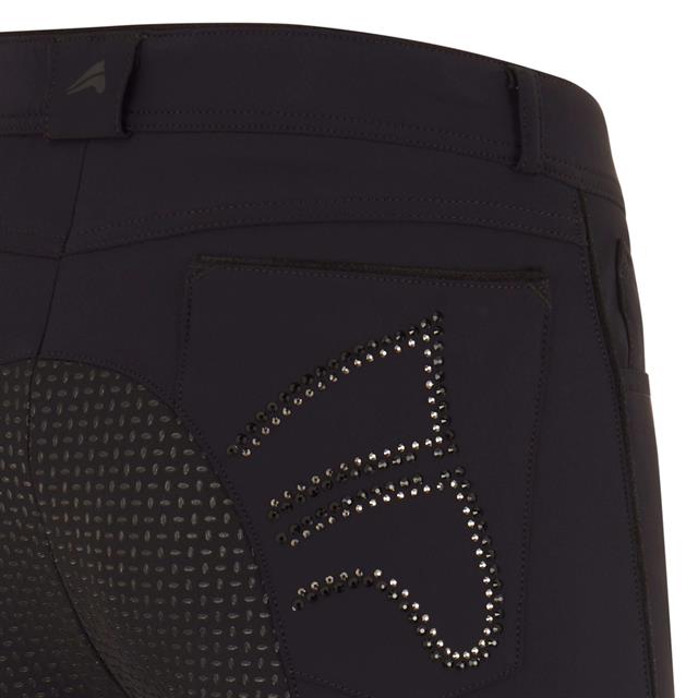 Pantalon d'équitation ESIndigo Diamond Full Grip euro-star Noir
