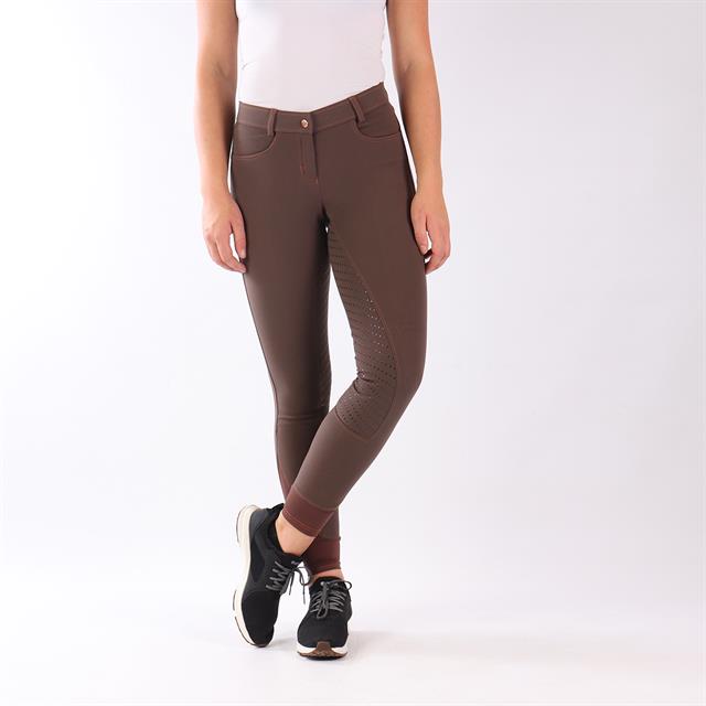 Pantalon d'équitation Evita Silicone Easy Rider Marron moyen