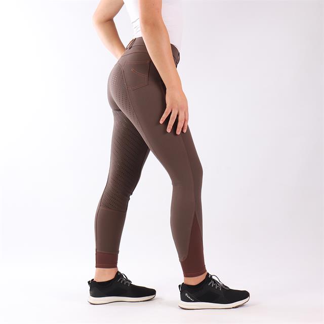 Pantalon d'équitation Evita Silicone Easy Rider Marron moyen