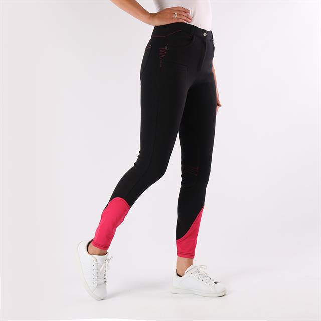 Pantalon d'équitation Evy Slimfit Enfantss Red Horse Noir