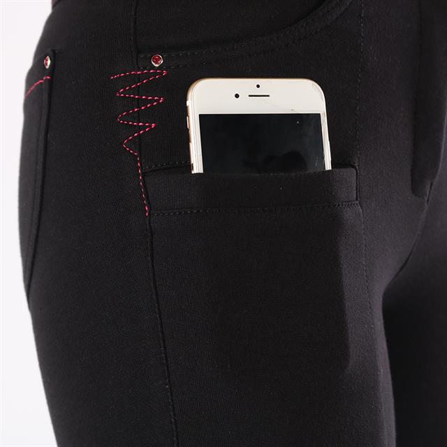 Pantalon d'équitation Evy Slimfit Enfantss Red Horse Noir