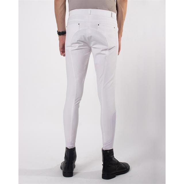 Pantalon d'équitation Fillip Basanes Grip Hommes QHP Blanc
