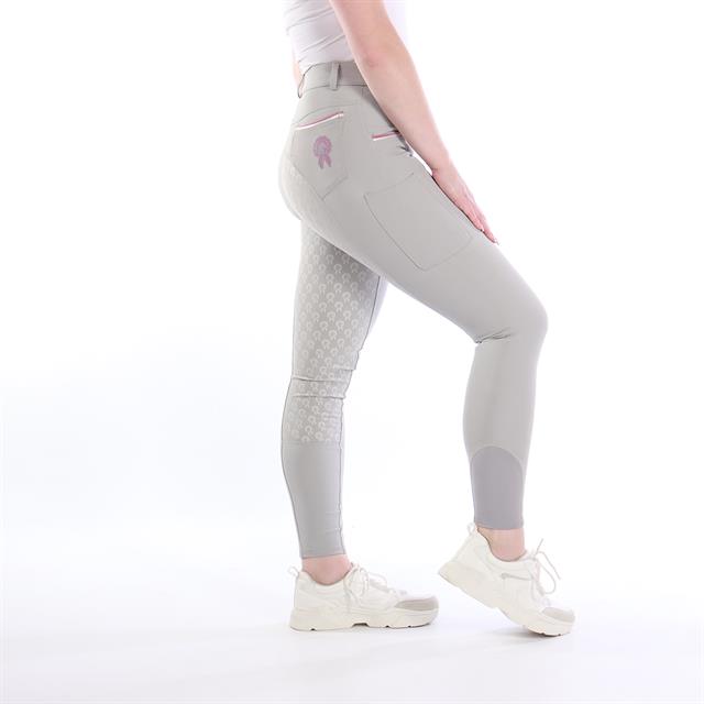 Pantalon d'équitation fond full grip Paardenpraat By Ej 3.0 Gris