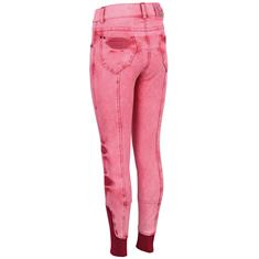 Pantalon d'équitation fond full grip pour enfant Loulou Denim Harry's Horse Rose moyen