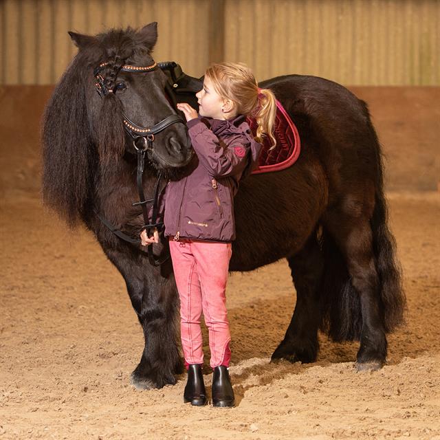 Pantalon d'équitation fond full grip pour enfant Loulou Denim Harry's Horse Rose moyen