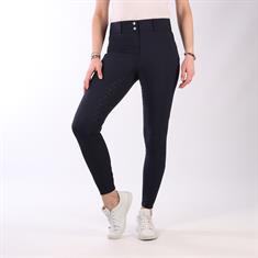 Pantalon d'équitation fond silicone Crystals Rebel By Montar Bleu foncé