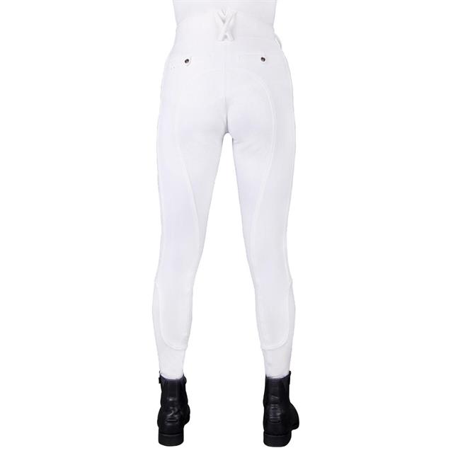 Pantalon d'équitation Full Grip Kae QHP Blanc