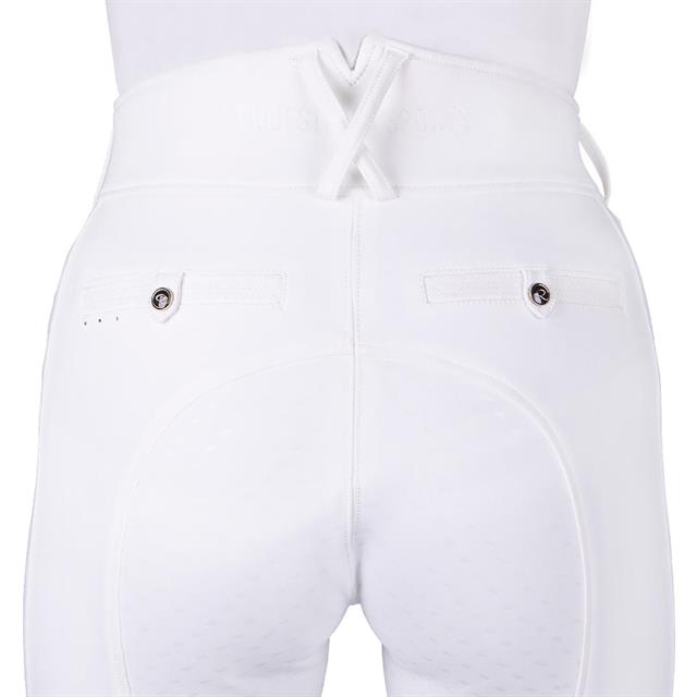 Pantalon d'équitation Full Grip Kae QHP Blanc