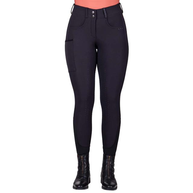 Pantalon d'équitation Full Grip Kae QHP Noir