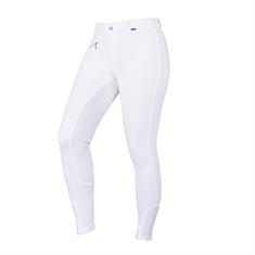 Pantalon d'équitation Junior Full Grip QHP Blanc