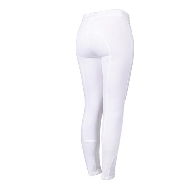 Pantalon d'équitation Junior Full Grip QHP Blanc