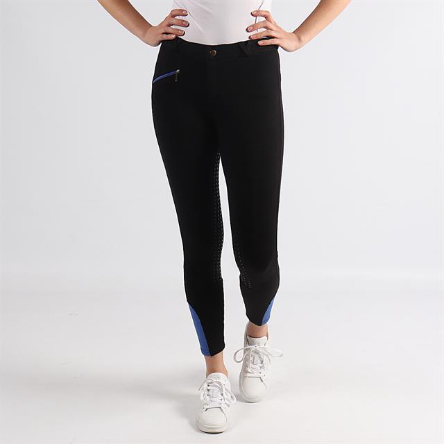 Pantalon d'équitation Junior Full Grip QHP Noir