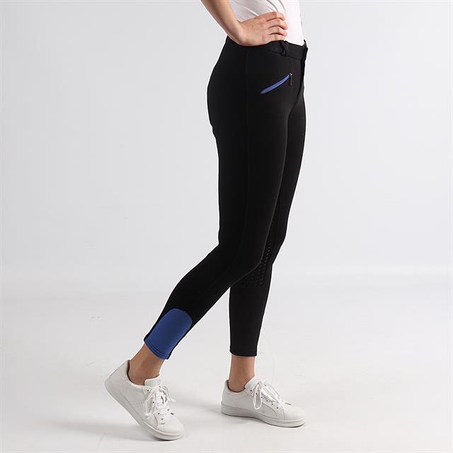 Pantalon d'équitation Junior Full Grip QHP Noir