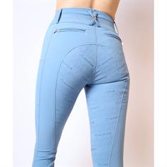 Pantalon d'équitation Luna Yati Full Grip Montar Bleu