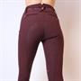 Pantalon d'équitation Luna Yati Full Grip Montar Rouge foncé
