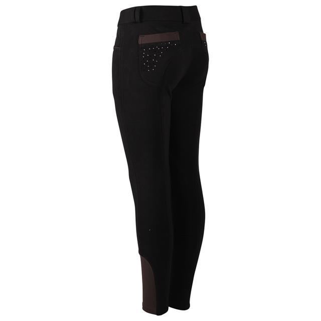 Pantalon d'équitation Pearl Enfantss QHP Noir