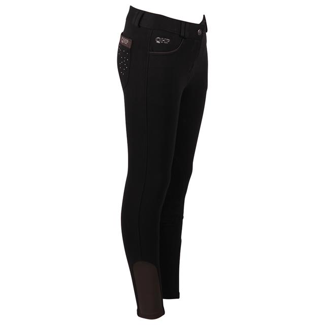 Pantalon d'équitation Pearl Enfantss QHP Noir