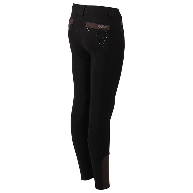 Pantalon d'équitation Pearl Enfantss QHP Noir
