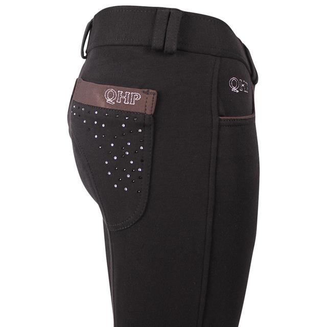 Pantalon d'équitation Pearl Enfantss QHP Noir