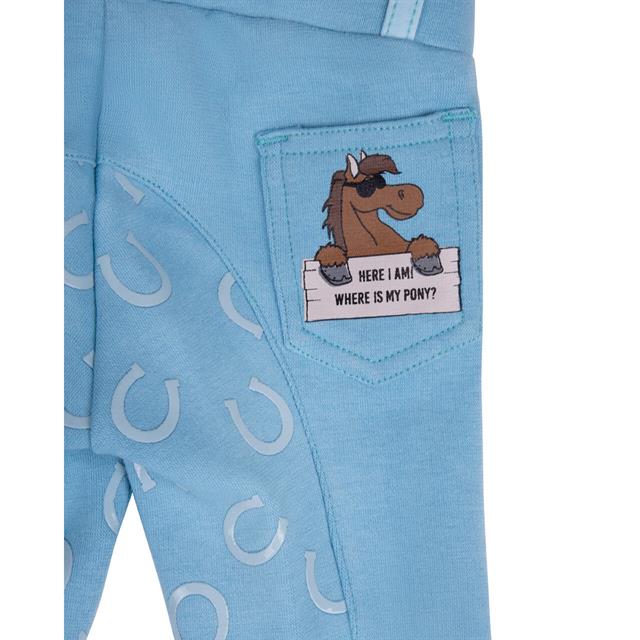 Pantalon d'équitation pour bébé Bobby Kids QHP Bleu clair