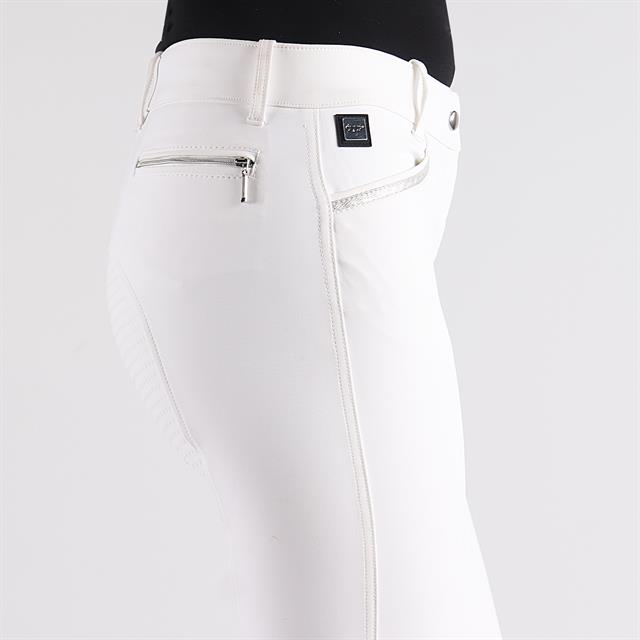 Pantalon d'équitation QCardie Fond silicone Quur Blanc
