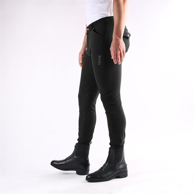 Pantalon d'équitation QHugo Homme Knee Grip QUUR Noir