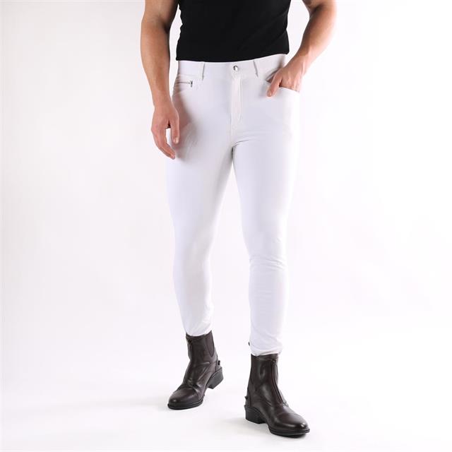 Pantalon d'équitation Victor Full Grip Hommes Easy Rider Blanc