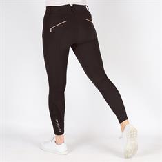 Pantalon d'équitation à basanes en silicone Kenya Equithème Marron