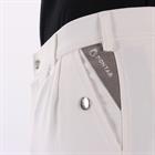 Pantalon d'équitation à fond basanes grip Gary Hommes Montar Blanc