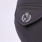 Pantalon d'équitation à fond basanes grip Gary Hommes Montar Bleu foncé