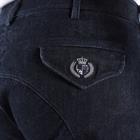 Pantalon d'équitation à fond basanes grip Gary Hommes Montar Denim