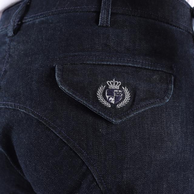 Pantalon d'équitation à fond basanes grip Gary Hommes Montar Denim