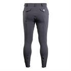Pantalon d'équitation à fond basanes grip Gary Hommes Montar Gris