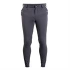 Pantalon d'équitation à fond basanes grip Gary Hommes Montar Gris