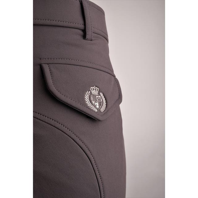 Pantalon d'équitation à fond basanes grip Gary Hommes Montar Gris